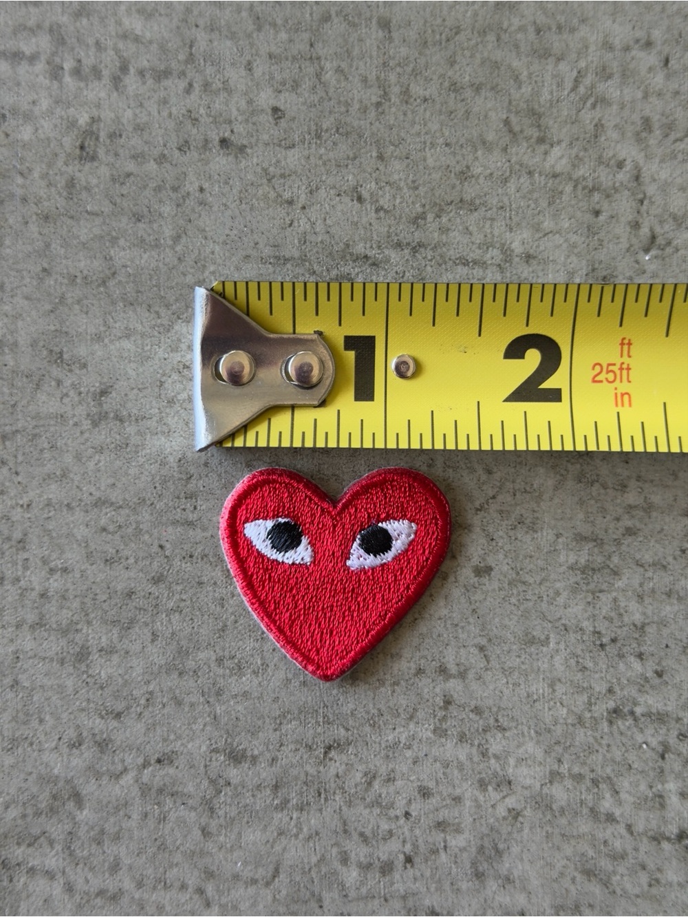 Mini Heart Patch / Red - Picture 4 of 5
